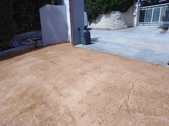 hormigón impreso y fratasado calidad