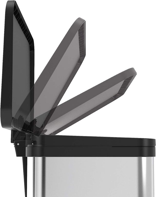 Cubo de basura triple Acero Inoxidable 47x35x44cm