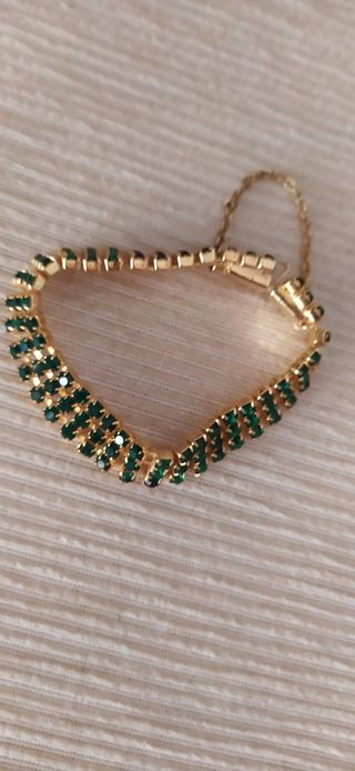 Pulsera  - vintage- chapada en oro 