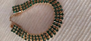 Pulsera  - vintage- chapada en oro 