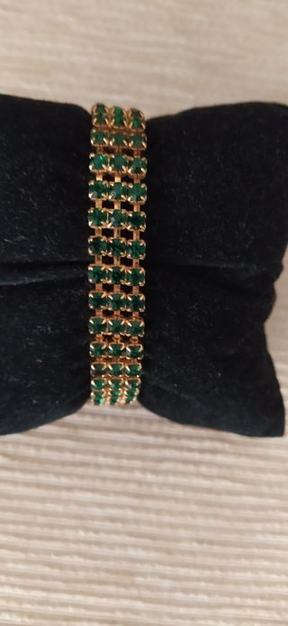 Pulsera  - vintage- chapada en oro 