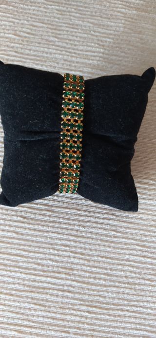 Pulsera  - vintage- chapada en oro 