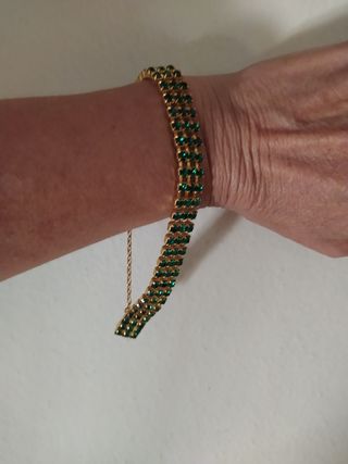 Pulsera  - vintage- chapada en oro 