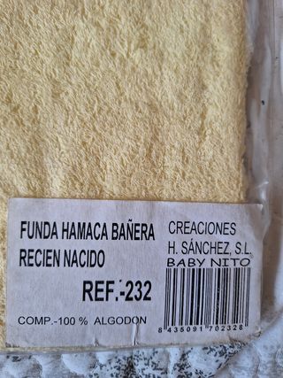 funda hamaca bebé de baño 