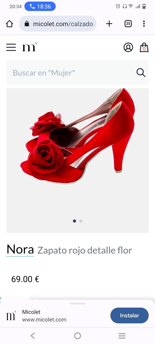 Zapatos Festina negros, talla 38