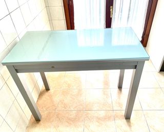 Mesa cocina extensibles cristal