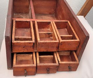 Antigua caja de madera