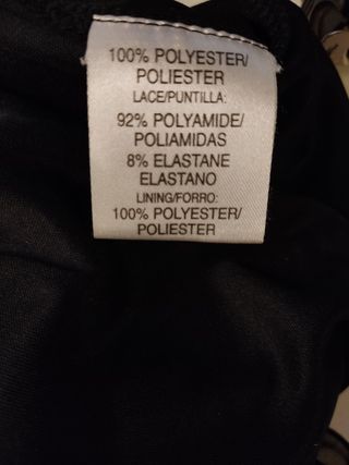 Vestido largo negro talla 48
