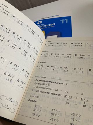 Cuadernos matemáticas Primaria