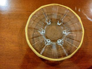 BANDEJA DE POSTRE DE CRISTAL CON CINCO PLATOS