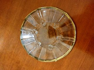 BANDEJA DE POSTRE DE CRISTAL CON CINCO PLATOS