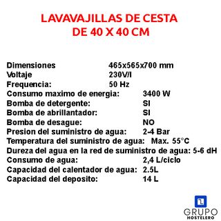 📣 LAVAVAJILLA DE CESTA 40 X 40 CM 📣
