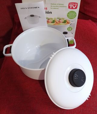 OLLA A PRESIÓN PARA MICROONDAS. ANUNCIADO EN TV
