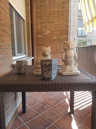 Maceta de piedra de una pieza