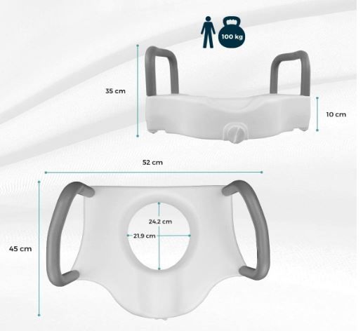 Elevador WC, 10cm, Mobiclinic