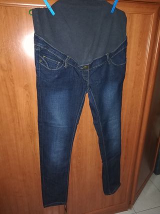 Pantalón vaquero pre-mamá T. 40