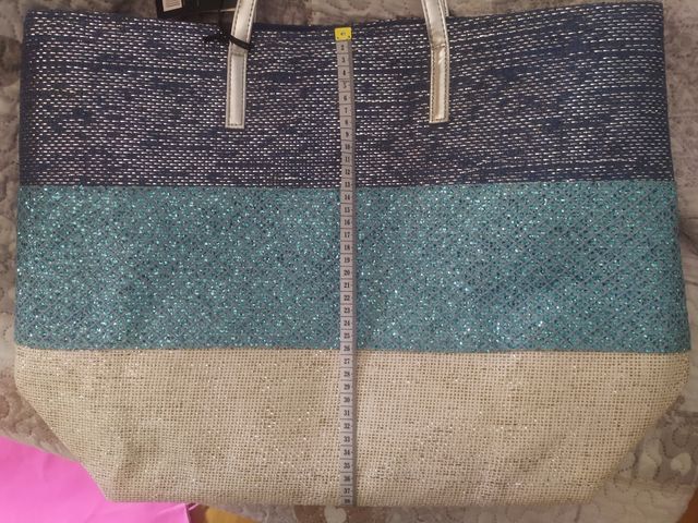 Borsa mare a spalla glitterata, Emanuela Biffoli