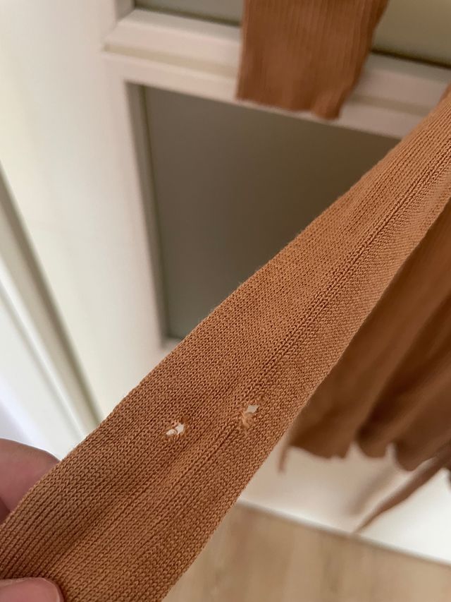 Vestido canalé midi primark