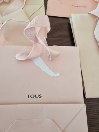 lote 10 bolsas rosas Tous