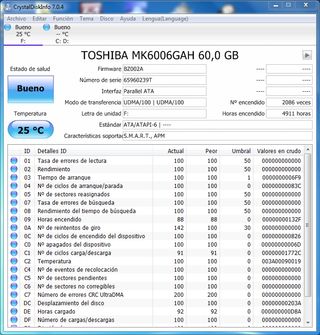 Disco Duro HDD 1,8 Toshiba MK6006GAH 60GB
