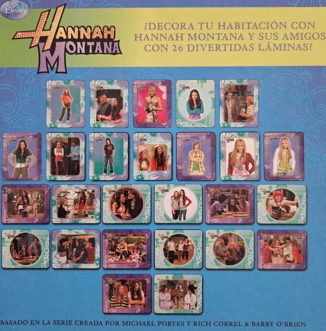 Láminas decorativas de Hannah Montana.