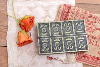 Troquel de imprenta con sello de Portugal, sello