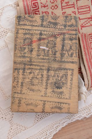 Troquel de imprenta con sello de Portugal, sello