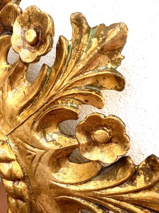 ANTIGUO ESPEJO SOL MADERA