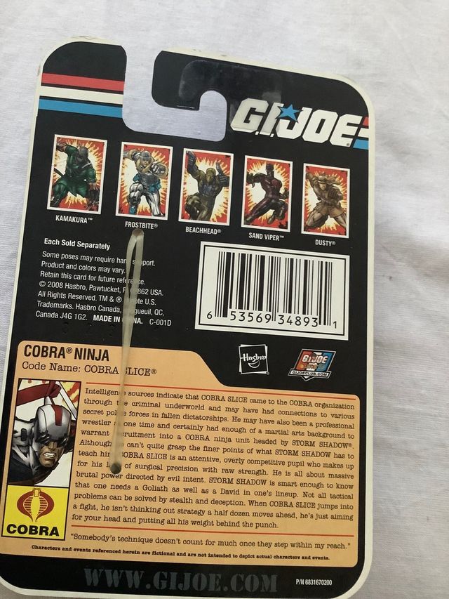 Colección Gi-joe  ninja cobra enemys