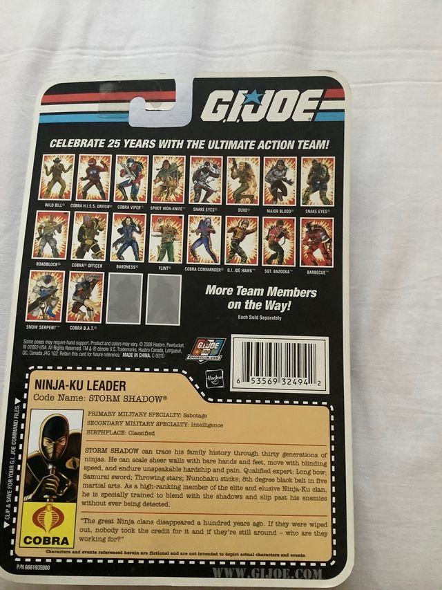 Colección Gi-joe  ninja cobra enemys