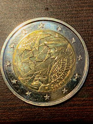Moneda de 2 euros.