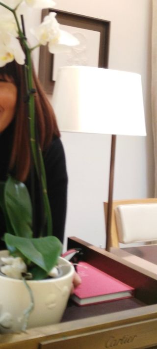 Cuadro bronce macizo y moldura grabada de Cartier