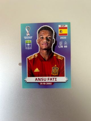 Cromo Ansu Fati Mundial 2022 Qatar Panini