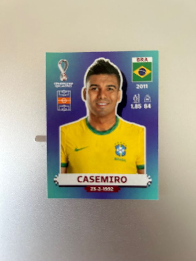 Cromo Casemiro Mundial 2022 Qatar Panini