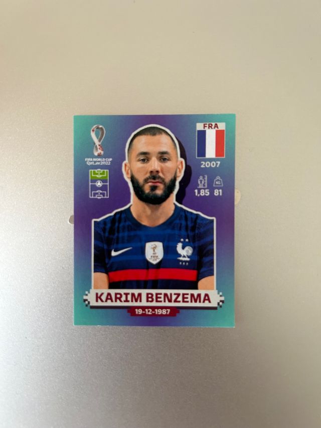 Cromo Benzema Mundial 2022 Qatar Panini