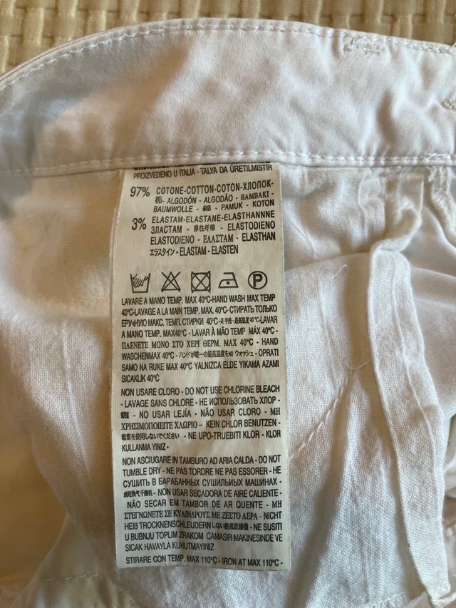 Jeans cotone bianchi taglia XS