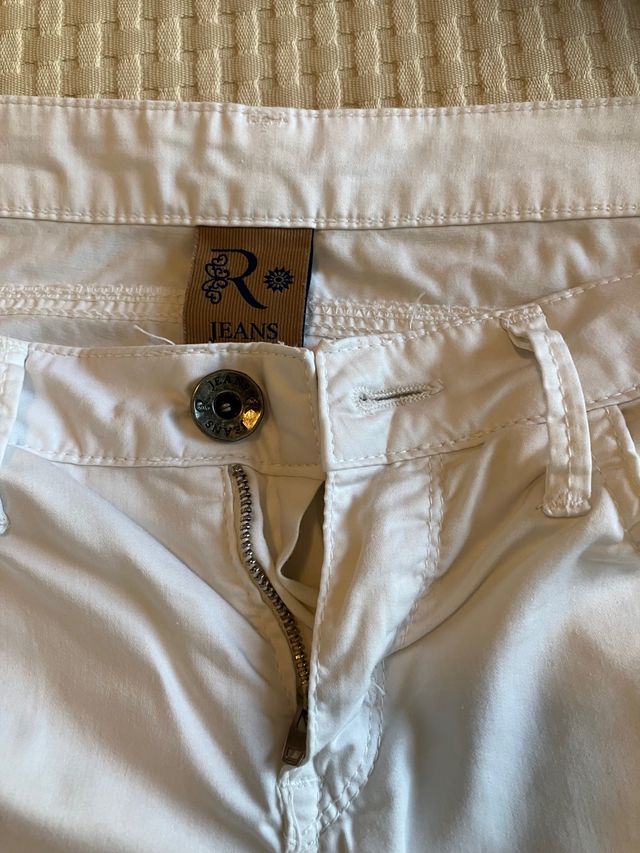 Jeans cotone bianchi taglia XS