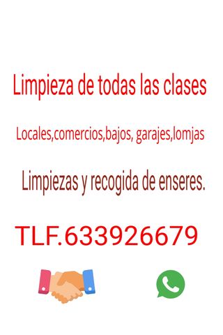 Limpiezas de lonjas garajes locales