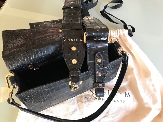 Bolso piel tipo cocodrilo Annie M