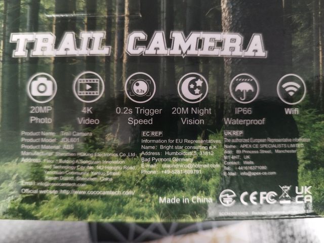 Cámara de trail wifi