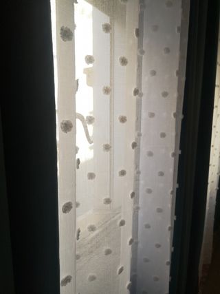 Cortinas de ante verde menta azulón 135x200