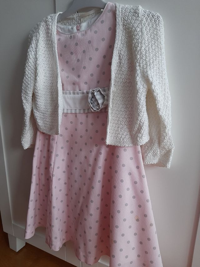 Vestido Bóboli y chaqueta Zara 5-6 años