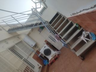 Escalera patio exterior de acero galvanizado 