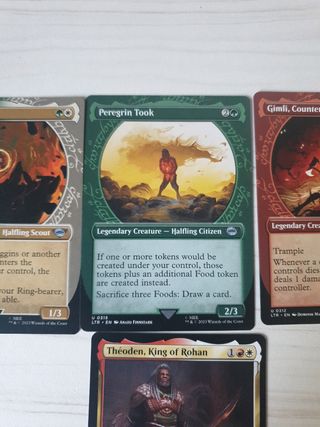 Cartas infrecuentes Señor anillos