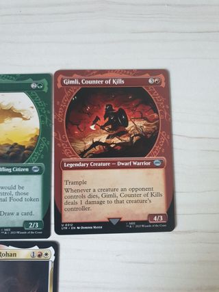 Cartas infrecuentes Señor anillos