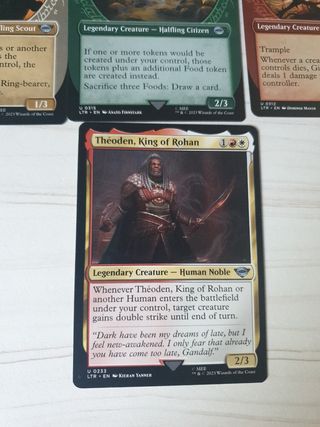 Cartas infrecuentes Señor anillos