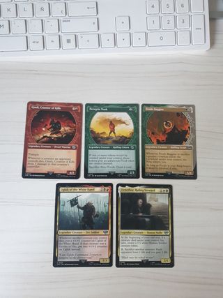 Cartas infrecuentes Magic y cuerno Gondor