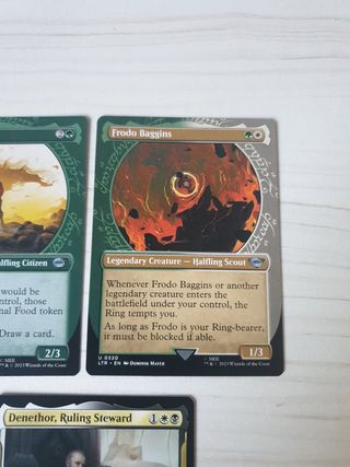 Cartas infrecuentes Magic y cuerno Gondor