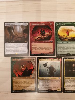 Cartas infrecuentes Magic y cuerno Gondor