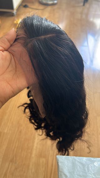 PELUCA SIN PEGAMENTO PELO 100% HUMANO TELA 13x4"